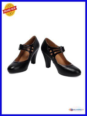 Vintage Mary Jane Pumps Retro 1950s Heels 3.15 Inch